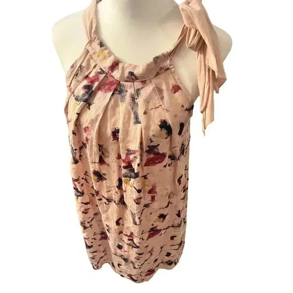 BELLAMBRA 100% LINEN halter dress made in ITALY size small - Picture 2 of 8